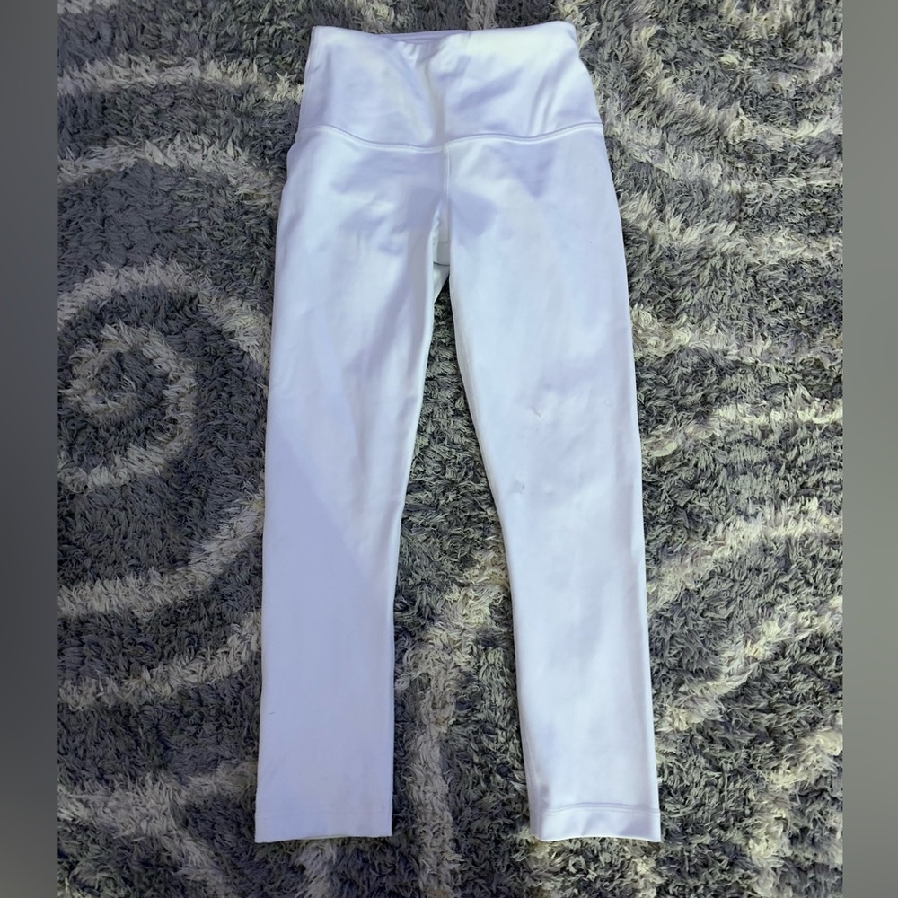 White Athletic 90 Degree by Reflex Leggings